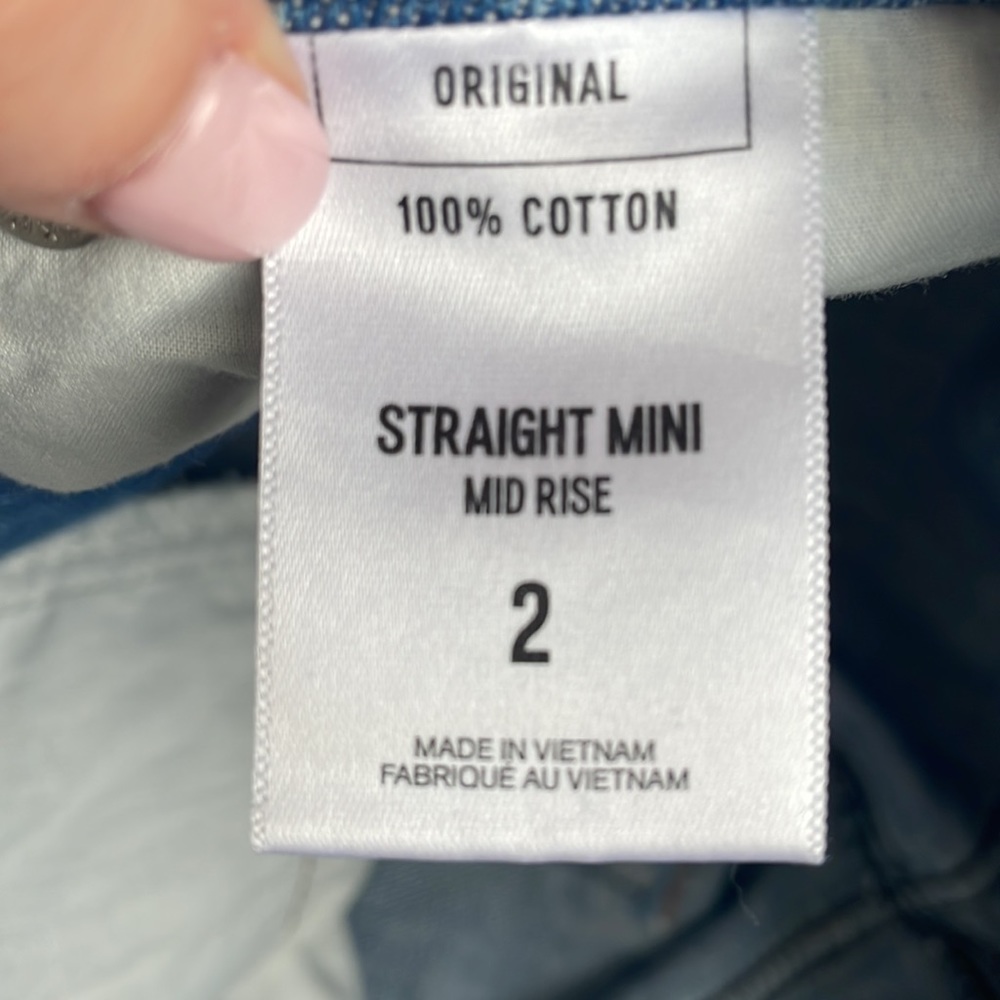 Express Distressed Mini Skirt - Picture 3 of 4